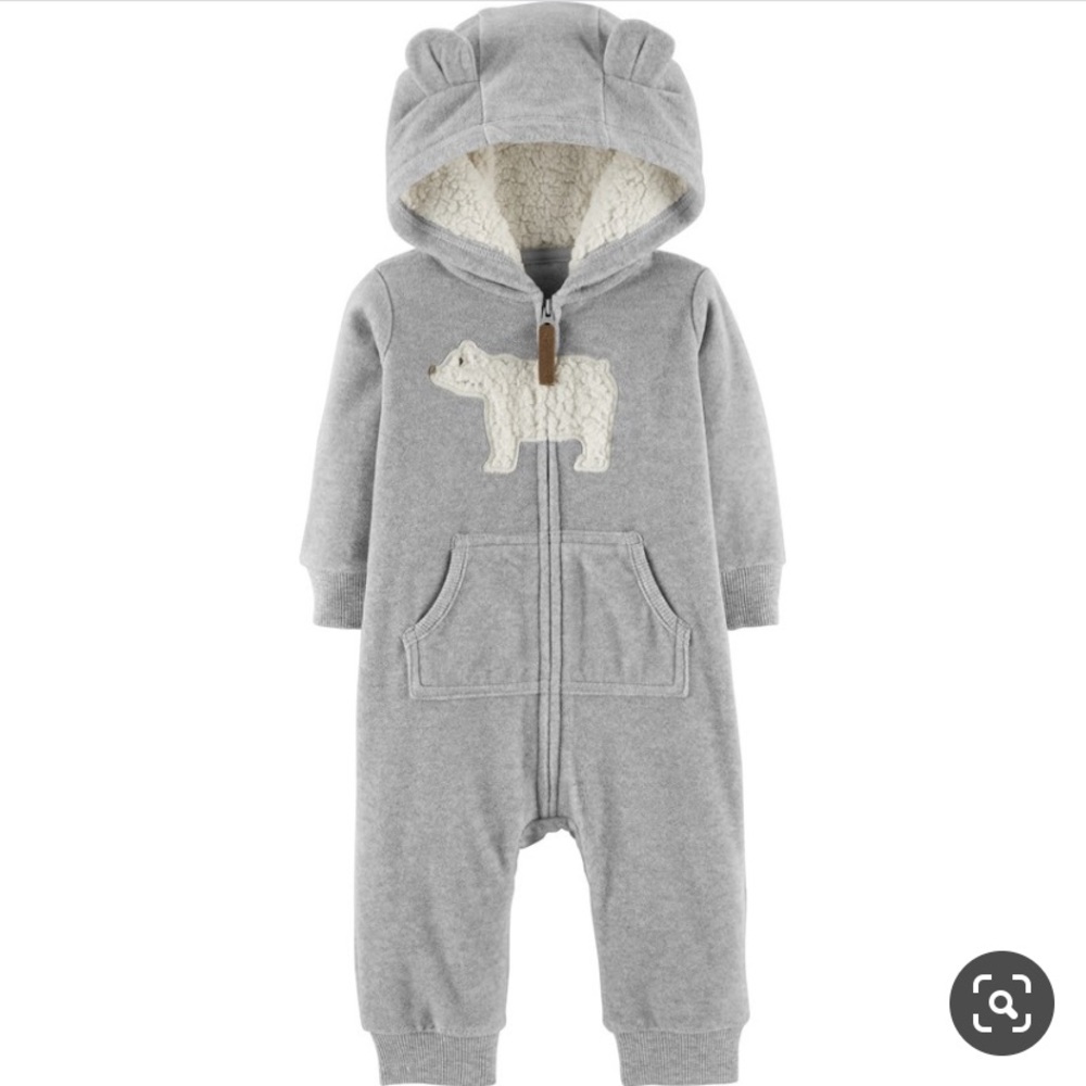 Carter’s Sherpa Bear Fleece Hooded Coverall